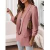imagePRETTYGARDEN Womens Casual Blazer 2025 Spring Fall Fashion Long Sleeve Open Front Work Office Suit JacketsPink