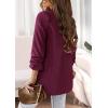 imagePRETTYGARDEN Womens Casual Blazer 2025 Spring Fall Fashion Long Sleeve Open Front Work Office Suit JacketsPurple Red