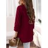 imagePRETTYGARDEN Womens Casual Blazer 2025 Spring Fall Fashion Long Sleeve Open Front Work Office Suit JacketsWine Red
