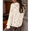 imagePRETTYGARDEN Womens Dressy Casual Lace Blouse Long Sleeve Button Up Shirts Tops Spring Fall Fashion ClothesBeige
