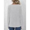 imagePRETTYGARDEN Womens Long Sleeve Henley Shirts 2025 Fall Casual Ribbed Tunic Tops Lightweight Sweaters Fashion ClothingGrey
