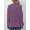 imagePRETTYGARDEN Womens Long Sleeve Henley Shirts 2025 Fall Casual Ribbed Tunic Tops Lightweight Sweaters Fashion ClothingPurple