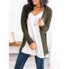 imagePRETTYGARDEN Womens Open Front Cardigan Sweaters Fall Fashion Button Down Cable Knit Chunky Winter Clothing Outerwear CoatsArmy Green