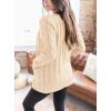 imagePRETTYGARDEN Womens Open Front Cardigan Sweaters Fall Fashion Button Down Cable Knit Chunky Winter Clothing Outerwear CoatsBeige