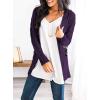 imagePRETTYGARDEN Womens Open Front Cardigan Sweaters Fall Fashion Button Down Cable Knit Chunky Winter Clothing Outerwear CoatsDark Purple