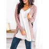 imagePRETTYGARDEN Womens Open Front Cardigan Sweaters Fall Fashion Button Down Cable Knit Chunky Winter Clothing Outerwear CoatsDusty Pink