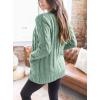 imagePRETTYGARDEN Womens Open Front Cardigan Sweaters Fall Fashion Button Down Cable Knit Chunky Winter Clothing Outerwear CoatsGreen