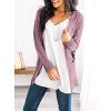 imagePRETTYGARDEN Womens Open Front Cardigan Sweaters Fall Fashion Button Down Cable Knit Chunky Winter Clothing Outerwear CoatsPurple