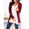 imagePRETTYGARDEN Womens Open Front Cardigan Sweaters Fall Fashion Button Down Cable Knit Chunky Winter Clothing Outerwear CoatsWine Red