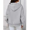 imagePRETTYGARDEN Womens Oversized Hoodies Fleece Sweatshirts Fall Fashion 2025 Long Sleeve Pullover Tops Y2k Winter ClothesGrey