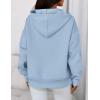 imagePRETTYGARDEN Womens Oversized Hoodies Fleece Sweatshirts Fall Fashion 2025 Long Sleeve Pullover Tops Y2k Winter ClothesLight Blue