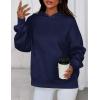 imagePRETTYGARDEN Womens Oversized Hoodies Fleece Sweatshirts Fall Fashion 2025 Long Sleeve Pullover Tops Y2k Winter ClothesNavy Blue