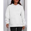 imagePRETTYGARDEN Womens Oversized Hoodies Fleece Sweatshirts Fall Fashion 2025 Long Sleeve Pullover Tops Y2k Winter ClothesWhite