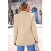 imagePRETTYGARDEN Womens Spring Fall Business Casual Blazers Long Sleeve Notch Lapel Trendy Work Office Blazer Jackets OuterwearBeige