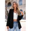imagePRETTYGARDEN Womens Spring Fall Business Casual Blazers Long Sleeve Notch Lapel Trendy Work Office Blazer Jackets OuterwearBlack