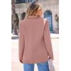 imagePRETTYGARDEN Womens Spring Fall Business Casual Blazers Long Sleeve Notch Lapel Trendy Work Office Blazer Jackets OuterwearDark Pink