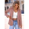 imagePRETTYGARDEN Womens Spring Fall Business Casual Blazers Long Sleeve Notch Lapel Trendy Work Office Blazer Jackets OuterwearDark Pink