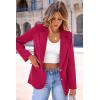 imagePRETTYGARDEN Womens Spring Fall Business Casual Blazers Long Sleeve Notch Lapel Trendy Work Office Blazer Jackets OuterwearDark Rose Red
