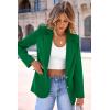 imagePRETTYGARDEN Womens Spring Fall Business Casual Blazers Long Sleeve Notch Lapel Trendy Work Office Blazer Jackets OuterwearGreen