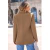 imagePRETTYGARDEN Womens Spring Fall Business Casual Blazers Long Sleeve Notch Lapel Trendy Work Office Blazer Jackets OuterwearKhaki