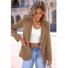 imagePRETTYGARDEN Womens Spring Fall Business Casual Blazers Long Sleeve Notch Lapel Trendy Work Office Blazer Jackets OuterwearKhaki