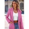 imagePRETTYGARDEN Womens Spring Fall Business Casual Blazers Long Sleeve Notch Lapel Trendy Work Office Blazer Jackets OuterwearPink