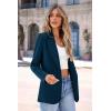 imagePRETTYGARDEN Womens Spring Fall Business Casual Blazers Long Sleeve Notch Lapel Trendy Work Office Blazer Jackets OuterwearRoyal Blue