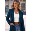 imagePRETTYGARDEN Womens Spring Fall Business Casual Blazers Long Sleeve Notch Lapel Trendy Work Office Blazer Jackets OuterwearRoyal Blue