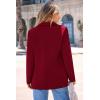 imagePRETTYGARDEN Womens Spring Fall Business Casual Blazers Long Sleeve Notch Lapel Trendy Work Office Blazer Jackets OuterwearWine Red