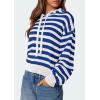 imagePRETTYGARDEN Womens Striped Sweaters 2025 Fall Pullover Hoodies Y2K Casual Long Sleeve Tops Winter Fashion ClothingStriped Blue White