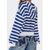 imagePRETTYGARDEN Womens Striped Sweaters 2025 Fall Pullover Hoodies Y2K Casual Long Sleeve Tops Winter Fashion ClothingStriped Blue White