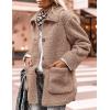 imagePRETTYGARDEN Womens Winter Faux Fur Coats Long Sleeve Lapel Button Down Pockets Fleece Sherpa Jacket Casual Trendy OuterwearCamel