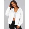 imagePRETTYGARDEN Womens Zip Up Y2K Hoodies 2025 Fall Fashion Long Sleeve Hooded Fleece Sweatshirts Casual Jacket Winter ClothesWhite