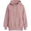 imagePRETTYGARDEN Womens 2025 Fall Fashion Oversized Hoodies Sweatshirt Fleece Long Sleeve Going Out Tops Trendy Winter ClothingPink