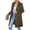 imagePRETTYGARDEN Womens 2025 Spring Fall Long Blazer Jackets Long Sleeve Lapel Pockets Loose Fit Work Casual Blazers OuterwearArmy Green