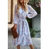 imagePRETTYGARDEN Womens Floral Boho Dress Fall Long Sleeve Wrap V Neck Ruffle Flowy Maxi Spring Wedding Guest Vacation DressesFloral Light Blue