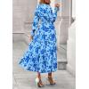 imagePRETTYGARDEN Womens Floral Maxi Dress 2025 Fall Long Sleeve V Neck Casual A Line Long Flowy Boho Party DressesFloral Light Blue