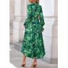 imagePRETTYGARDEN Womens Floral Maxi Dress 2025 Fall Long Sleeve V Neck Casual A Line Long Flowy Boho Party DressesGreen