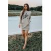 imagePRETTYGARDEN Womens Hooded Sweatshirt Fall Fashion Drawstring Lightweight Long Sleeve Pullover Hoodie DressApricot