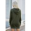imagePRETTYGARDEN Womens Hooded Sweatshirt Fall Fashion Drawstring Lightweight Long Sleeve Pullover Hoodie DressArmy Green