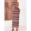 imagePRETTYGARDEN Womens Maxi Tank Spring Dress Sleeveless Crew Neck Striped Side Slit Casual Long Bodycon DressesPurple