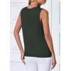 imagePRETTYGARDEN Womens Sweater Vest Cardigans 2025 Fall Lightweight Casual Sleeveless Button Down Knit Tank TopsArmy Green