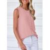 imagePRETTYGARDEN Womens Sweater Vest Cardigans 2025 Fall Lightweight Casual Sleeveless Button Down Knit Tank TopsPink