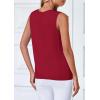 imagePRETTYGARDEN Womens Sweater Vest Cardigans 2025 Fall Lightweight Casual Sleeveless Button Down Knit Tank TopsWine Red