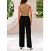 imagePRETTYGARDEN 2 Piece Sets for Women 2025 Summer Sleeveless Tank Ribbed Travel Beach Vacation Spring Lounge Wear OutfitsCamel Black