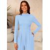 imagePRETTYGARDEN Jumpsuits For Women Dressy Fall Fashion Clothing 2025 Long Sleeve Mock Neck Date Night Rompers Business OutfitsLight Blue