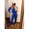 imagePRETTYGARDEN Jumpsuits for Women Dressy 2025 Fall Long Sleeve Off Shoulder Elastic Waist Rompers One Piece Travel OutfitsBlue