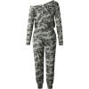 imagePRETTYGARDEN Jumpsuits for Women Dressy 2025 Fall Long Sleeve Off Shoulder Elastic Waist Rompers One Piece Travel OutfitsCamo