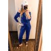 imagePRETTYGARDEN Jumpsuits for Women Dressy 2025 Fall Long Sleeve Off Shoulder Elastic Waist Rompers One Piece Travel OutfitsDark Blue