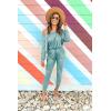 imagePRETTYGARDEN Jumpsuits for Women Dressy 2025 Fall Long Sleeve Off Shoulder Elastic Waist Rompers One Piece Travel OutfitsLight Green